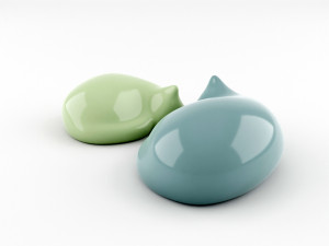 resting cat figures 3D-Modell