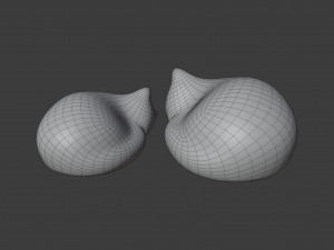 resting cat figures 3D-Modell