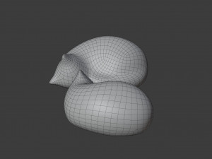 resting cat figures 3D-Modell