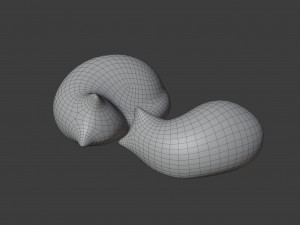 resting cat figures 3D-Modell