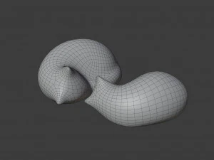 figure di gatti che riposano Modello 3D
