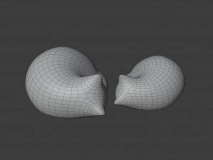 figure di gatti che riposano Modello 3D