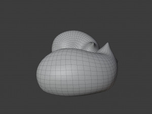 resting cat figures 3D-Modell