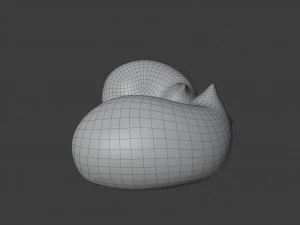 figure di gatti che riposano Modello 3D