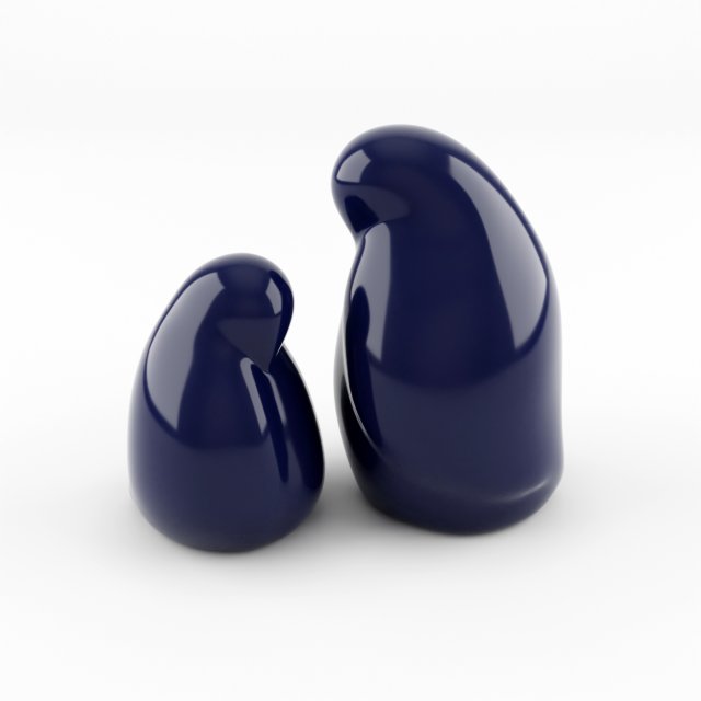 resting bird figures 3D 모델 .c4d .max .obj .3ds .fbx .stl .blend 