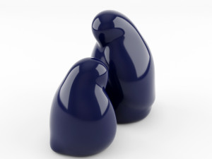 resting bird figures 3D 모델