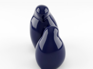 resting bird figures 3D 모델