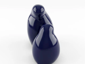 figure di uccelli a riposo Modello 3D