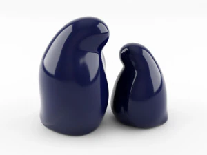 figure di uccelli a riposo Modello 3D