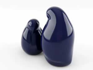 figure di uccelli a riposo Modello 3D