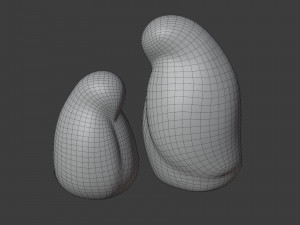 resting bird figures 3D 모델