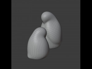 resting bird figures 3D 모델