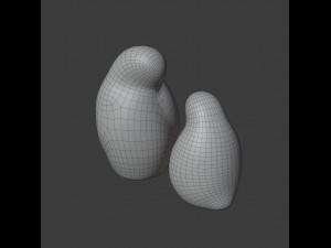 resting bird figures 3D 모델