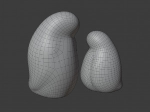 resting bird figures 3D 모델