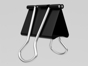 binder clip 3D 模型