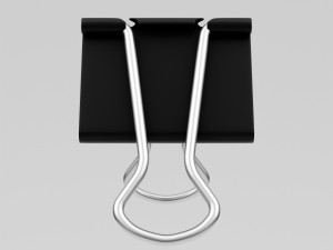 binder clip 3D 模型