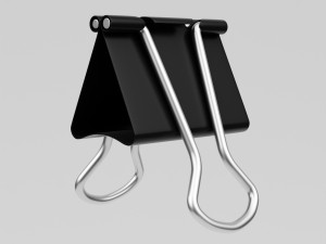 binder clip 3D 模型