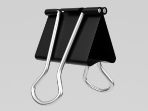 binder clip 3D 模型