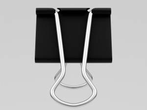 binder clip 3D 模型