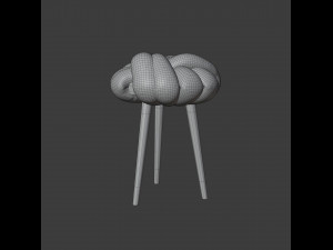 knot stool 3D Модель