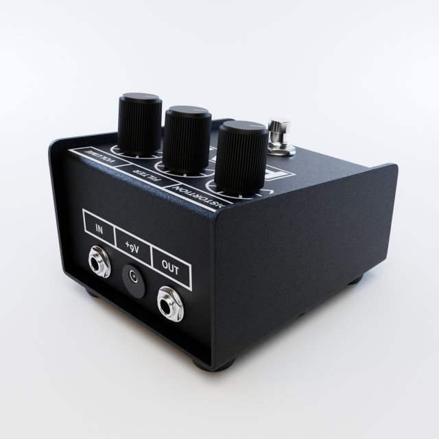 proco rat 2 distortion pedal 3D Model in Guitar 3DExport