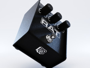 proco rat 2 distortion pedal Model 3D