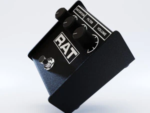 proco rat 2 distortion pedal 3D Model
