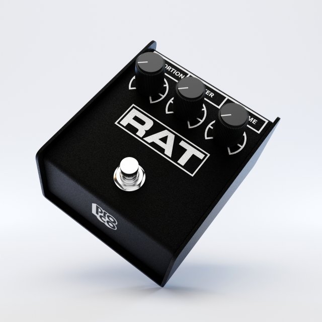proco rat 2 distortion pedal 3D Model in Gitar 3DExport