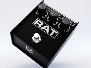 proco rat 2 distortion pedal Model 3D
