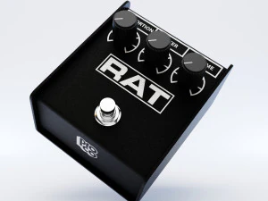proco rat 2 distortion pedal 3D Model