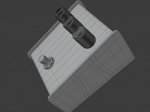 proco rat 2 distortion pedal Model 3D