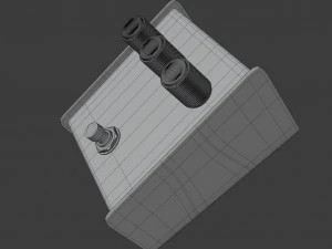 proco rat 2 distortion pedal 3D Model