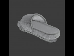 Wool slide sandal 3Dモデル