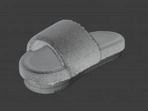 Wool slide sandal 3D Model