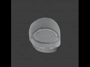 Wool slide sandal 3D Model
