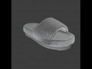 Wool slide sandal 3D Model