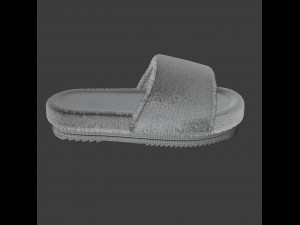 Wool slide sandal 3Dモデル
