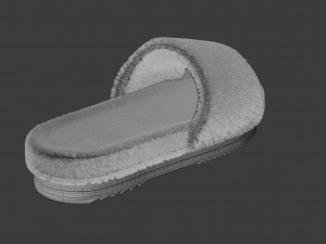Wool slide sandal 3Dモデル