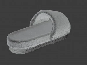 Wool slide sandal 3D Model
