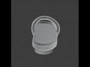 Wool slide sandal 3D Model