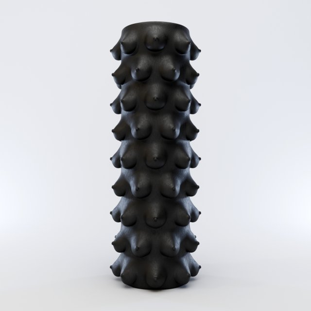 stacked boobs vase Model 3D .c4d .max .obj .3ds .fbx .stl .blend 