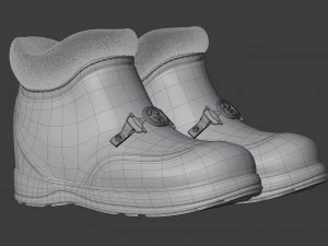 ankle boot with gg horsebit 3D Model