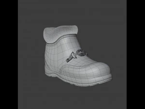ankle boot with gg horsebit 3D Model