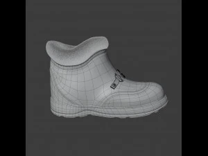 ankle boot with gg horsebit 3D Model