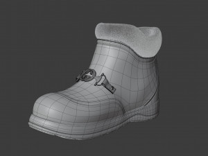 ankle boot with gg horsebit 3D-Modell