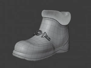 ankle boot with gg horsebit 3D Model