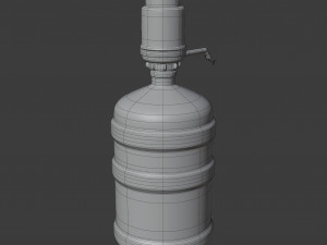 hand press water dispenser 3D मॉडल