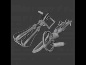 rotary egg beater Model 3D