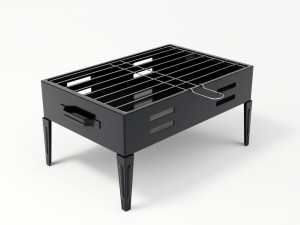 portable barbecue grill 3D Model