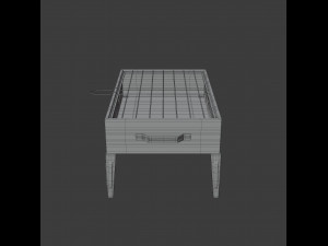 portable barbecue grill 3D Model
